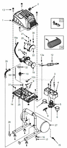 Part Location Diagram of FP209820AV Campbell Hausfeld Manifold Assembly